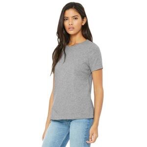 Classic Gray Women's T-Shirt basics ribbed